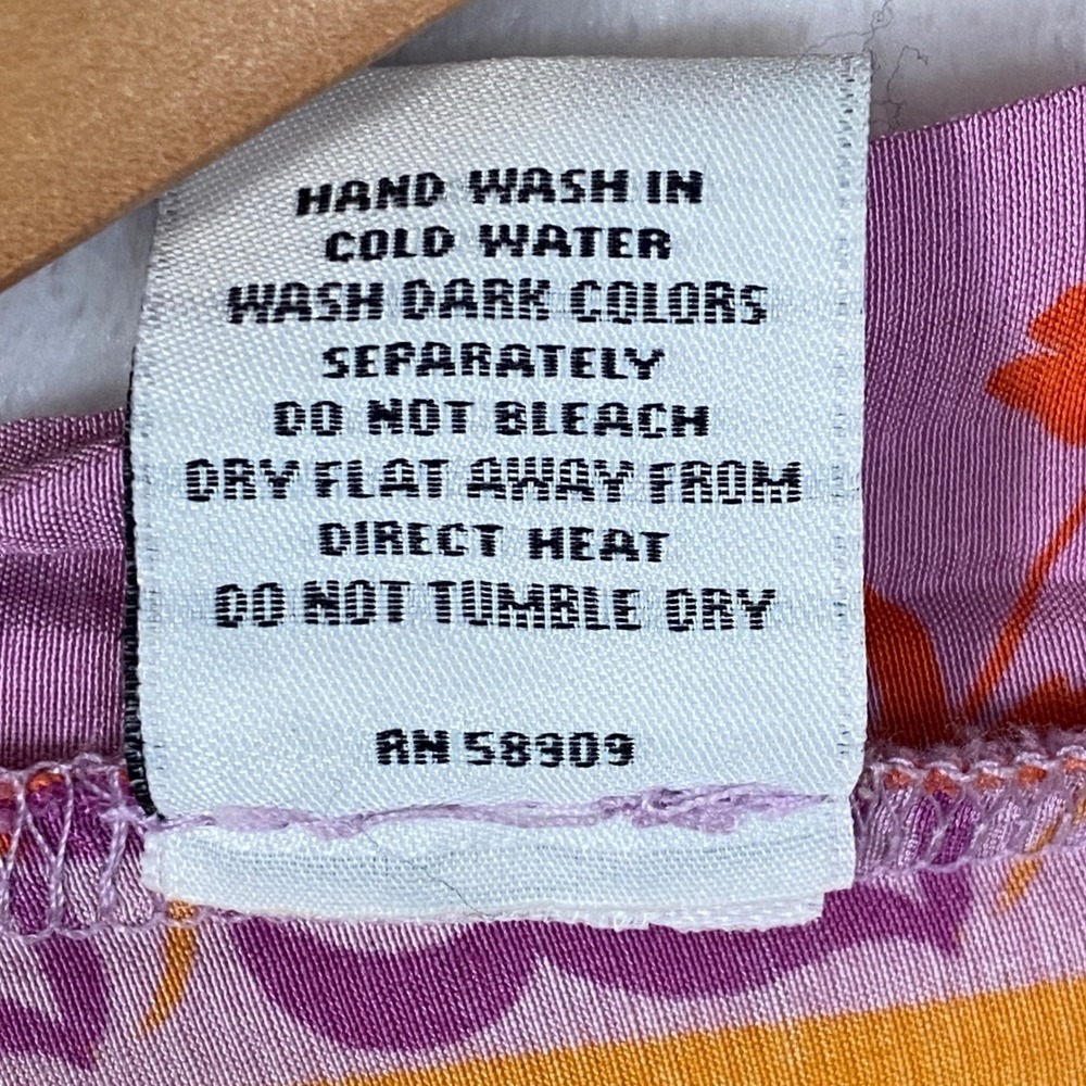 Brooke Webb for Anna & Ava One Size Kimono Robe Duster Boho Floral Orange Purple - Picture 4 of 7